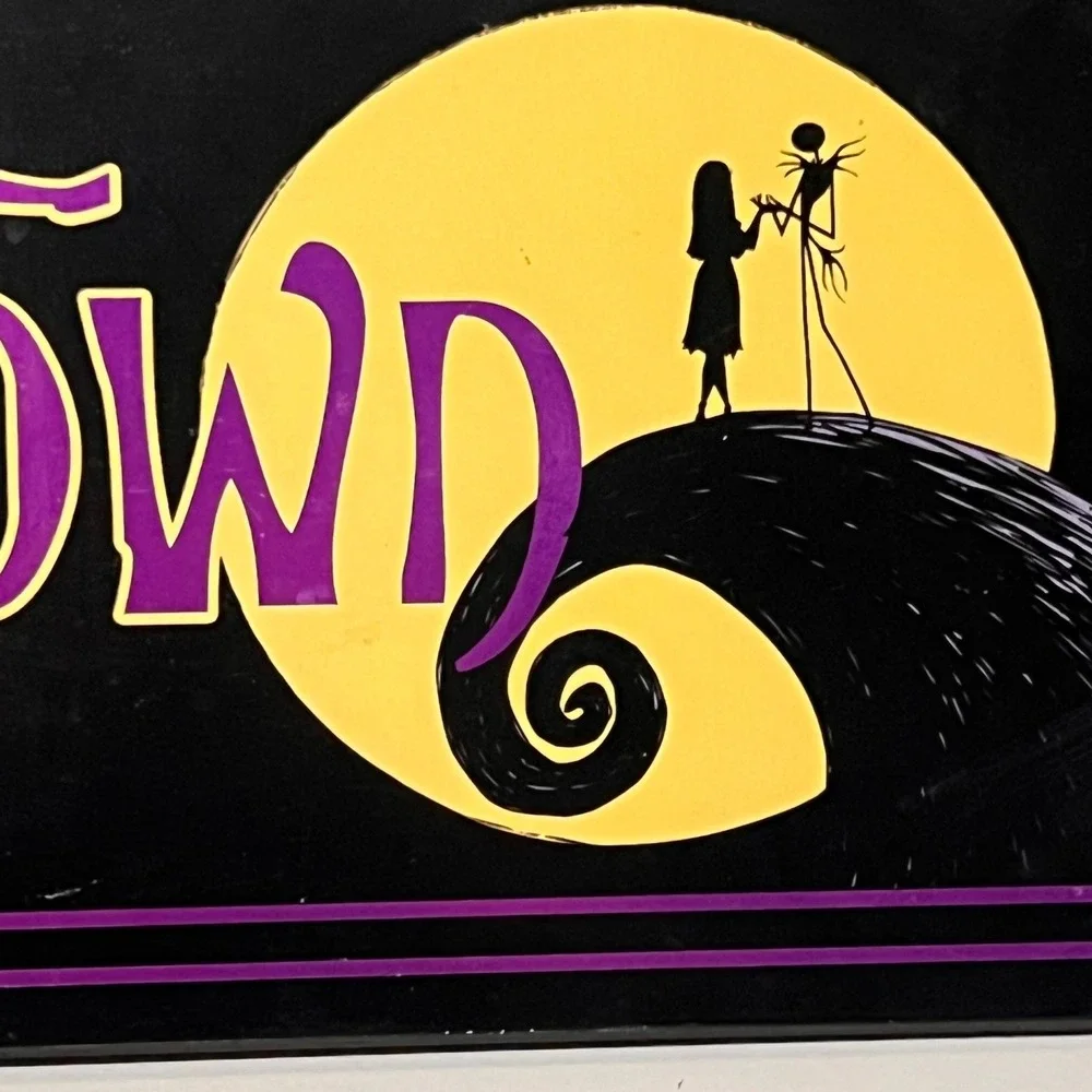 Spirit Halloween Nightmare Before Christmas‎ Halloween Town Sign Black Purple